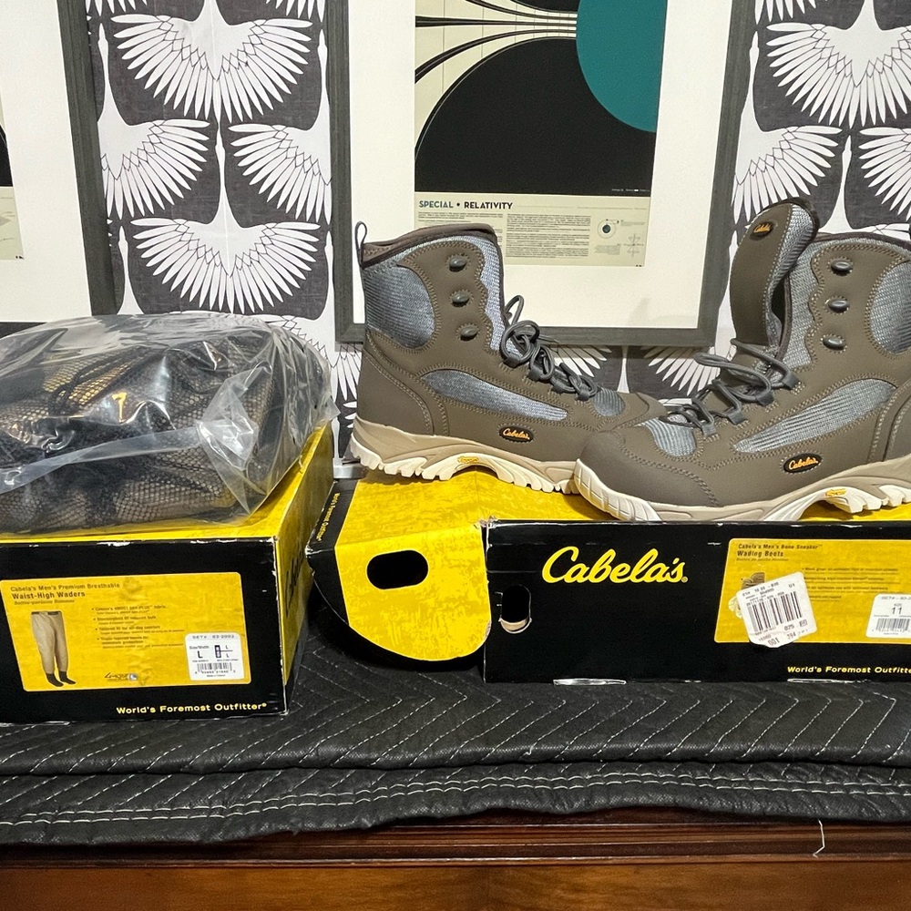 Brand New fly fishing waders and boots
